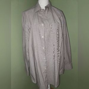 Perry Ellis Portfolio light purple large striped long sleeve button down.